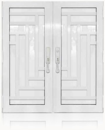 Double White № 14 — decorative door panel design TD-DED-W14