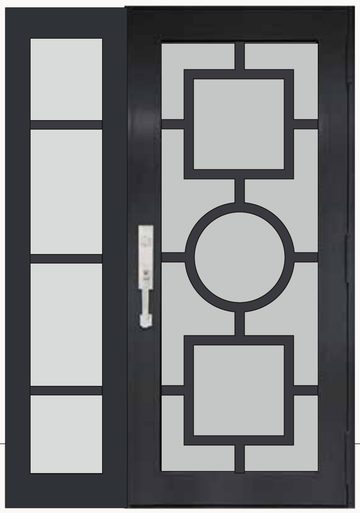 Single Bronze № 98 — decorative door panel design TD-SD-B98