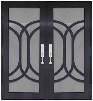 Double Bronze № 32 — decorative door panel design TD-DED-B32