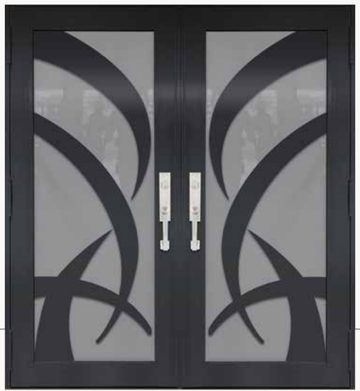 Double Bronze № 48 — decorative door panel design TD-DED-B48