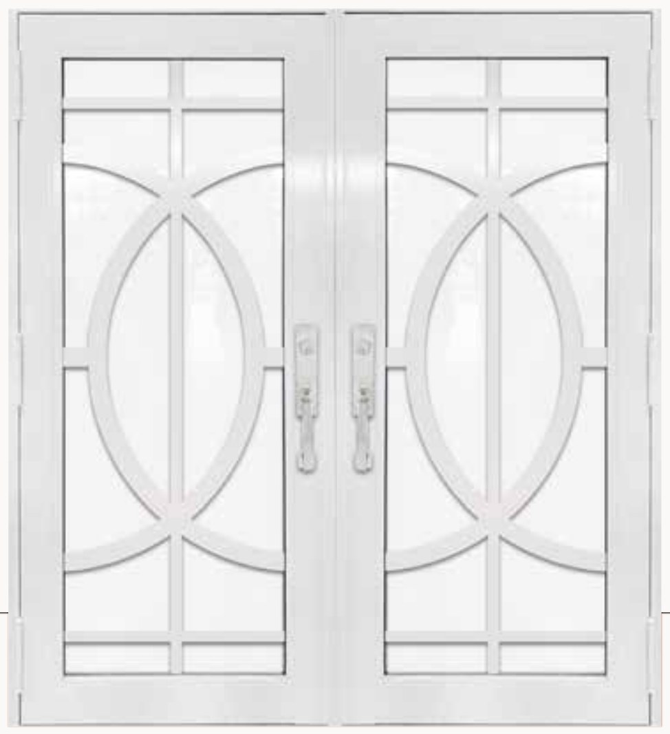 Double White № 26 — decorative door panel design TD-DED-W26