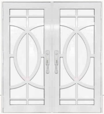 Double White № 26 — decorative door panel design TD-DED-W26