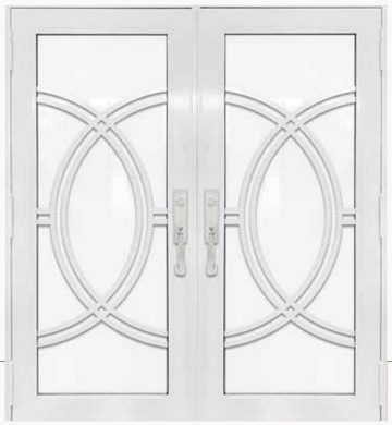 Double White № 29 — decorative door panel design TD-DED-W29