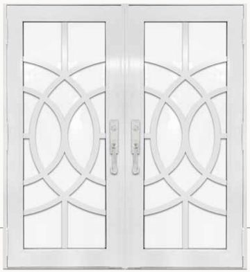 Double White № 31 — decorative door panel design TD-DED-W31