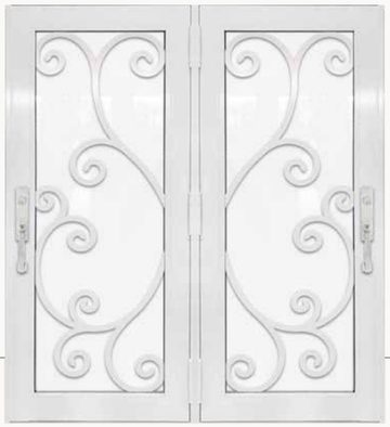 Double White № 55 — decorative door panel design TD-DED-W55