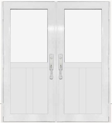 Double White № 62 — decorative door panel design TD-DED-W62
