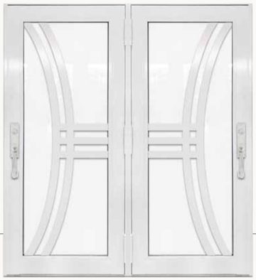 Double White № 69 — decorative door panel design TD-DED-W69