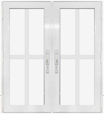 Double White № 71 — decorative door panel design TD-DED-W71