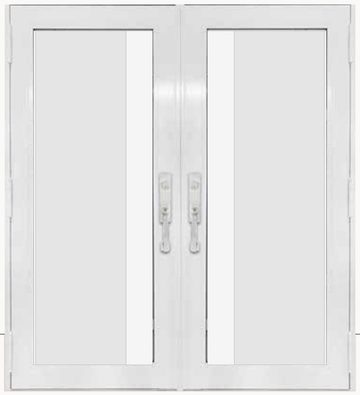Double White № 75 — decorative door panel design TD-DED-W75