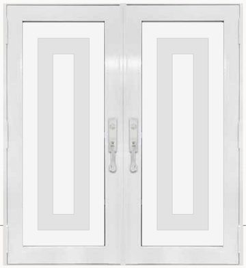 Double White № 86 — decorative door panel design TD-DED-W86